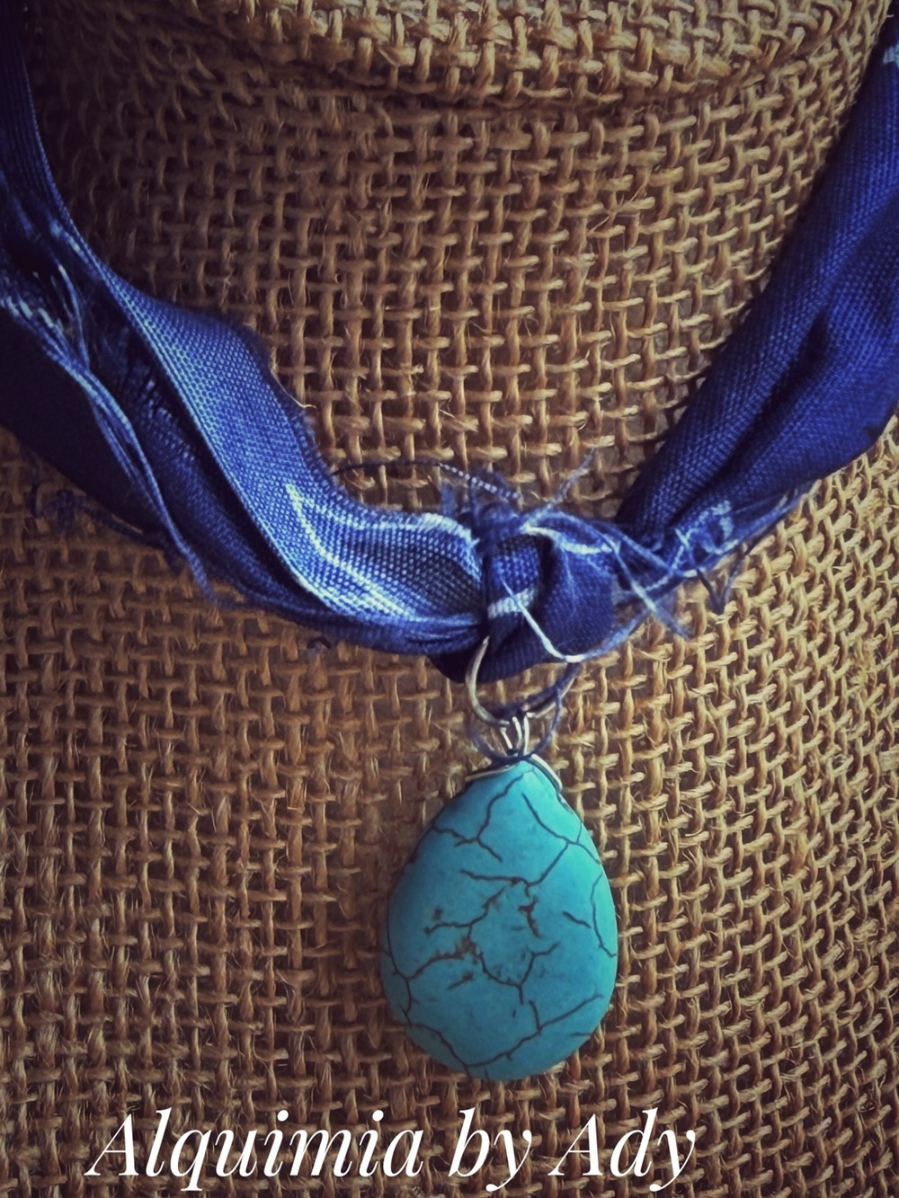 Alquimia Turquoise Teardrop Necklace